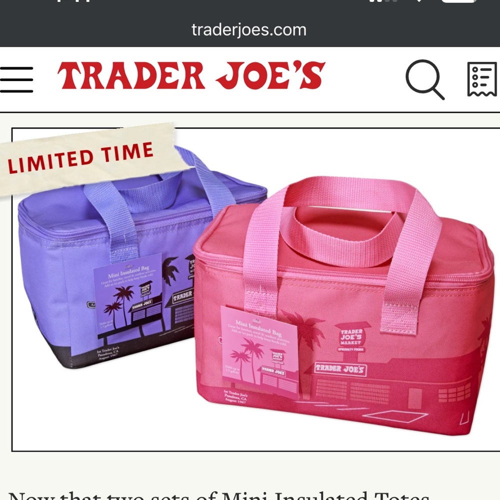 Trader Joe’s Mini Insulated Tote